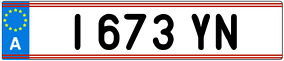 Trailer License Plate